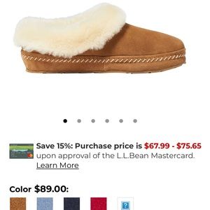 LL Bean wicked good slippers